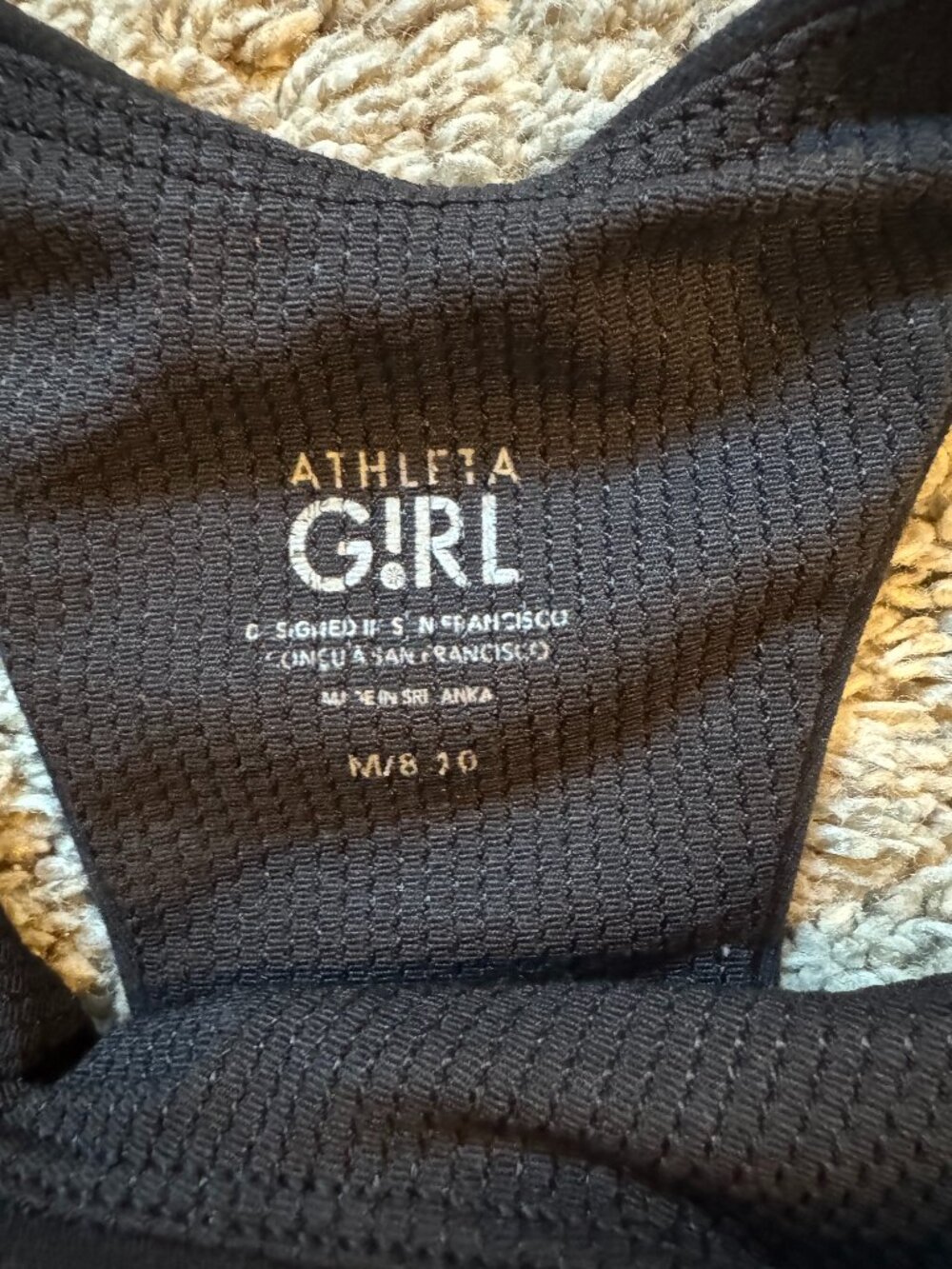 Athleta Girl Black Tank